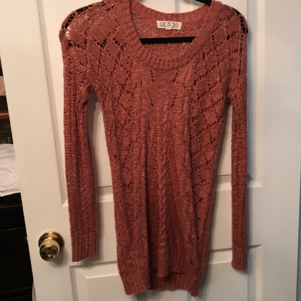 Pink Rose Loose Knited Sweater